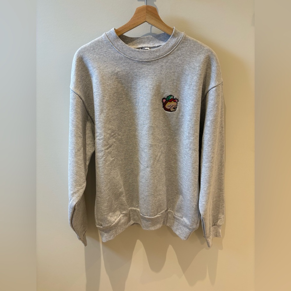 Los Angeles Apparel Crewneck Sweatshirt - Heather Gray size medium